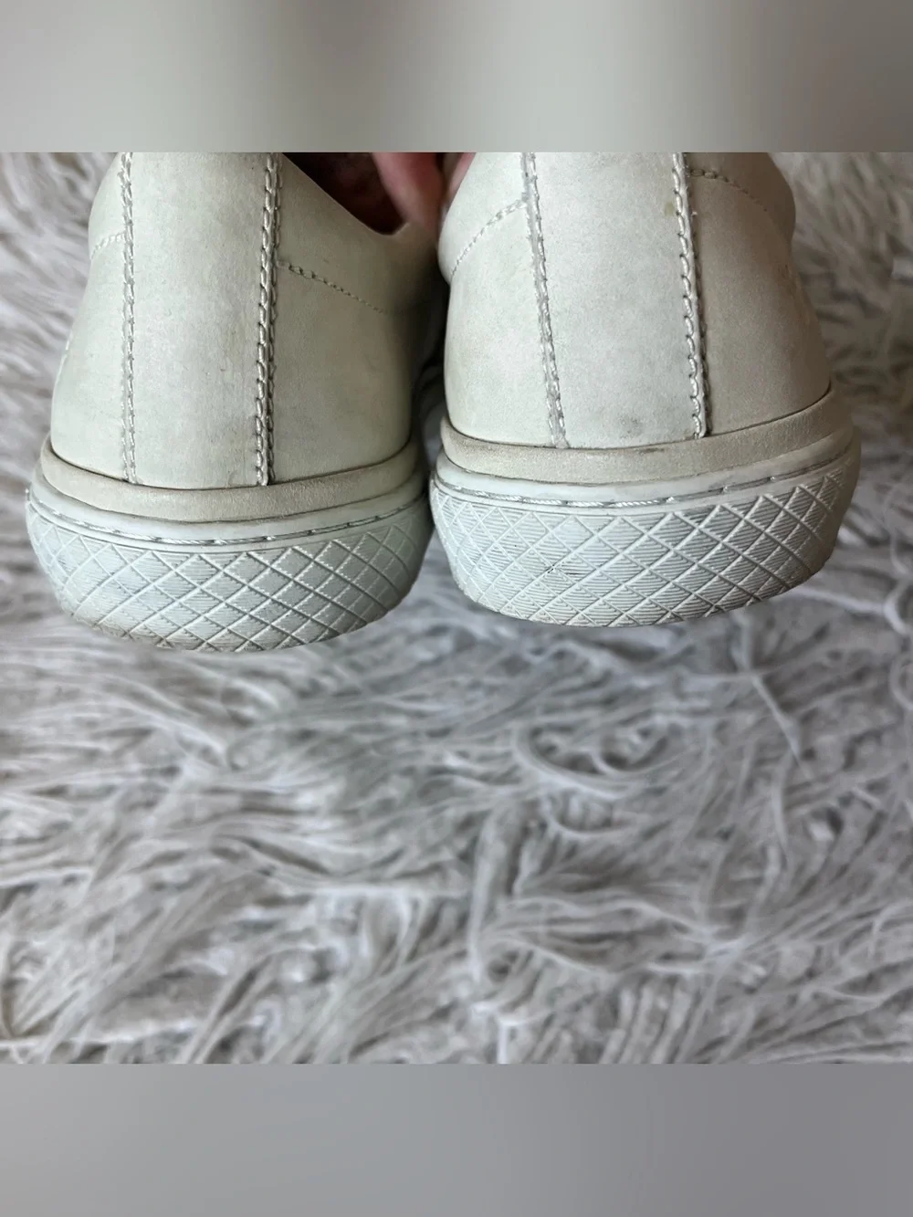 Frye Ivy Slip On Leather Off White Sneakers Shoes 3481157 Size Men’s 7.5